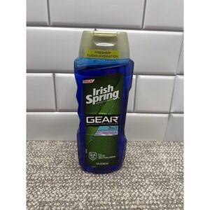 Irish Spring Gear Hair Body Face 3-in-1 Body Wash & Shampoo 15 Oz